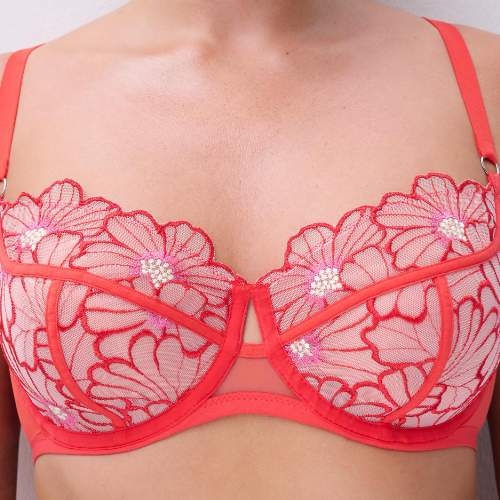 Chantelle Lush red non-padded bra