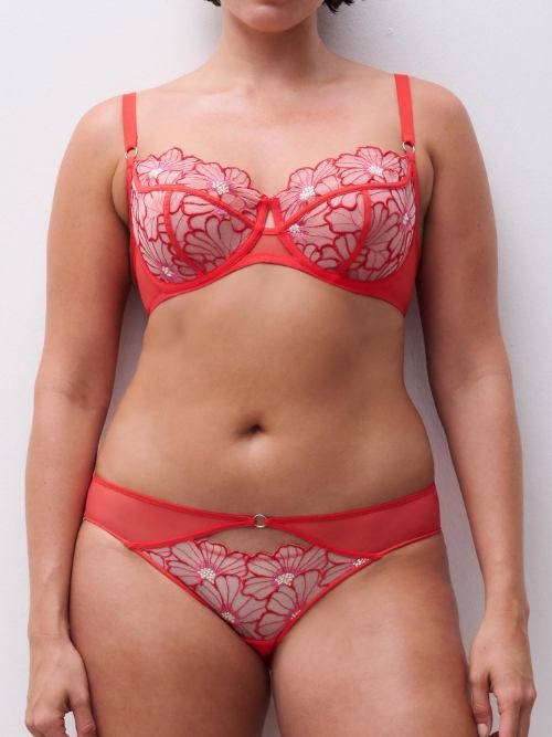 Chantelle Lush red non-padded bra