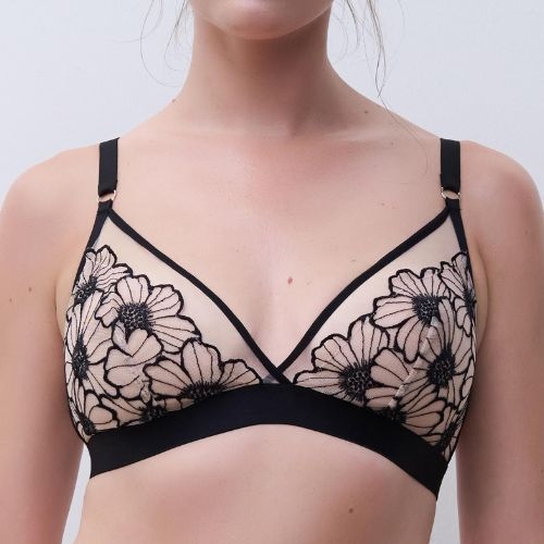 Chantelle Lush black/pink wireless bra