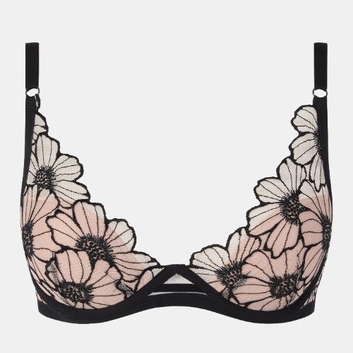 Chantelle Lush black/pink padded bra