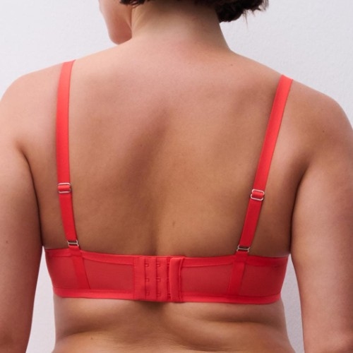 Chantelle Lush red padded bra