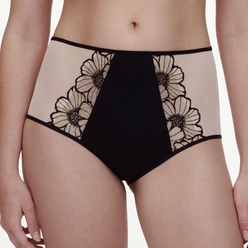 Chantelle Lush black/pink high waist brief