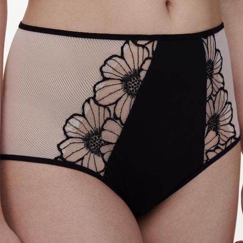 Chantelle Lush black/pink high waist brief