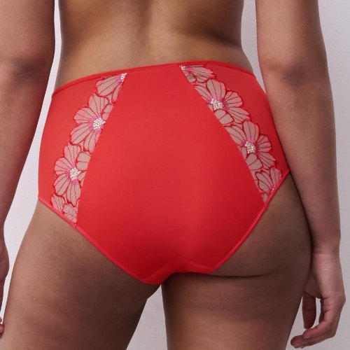 Chantelle Lush red high waist brief