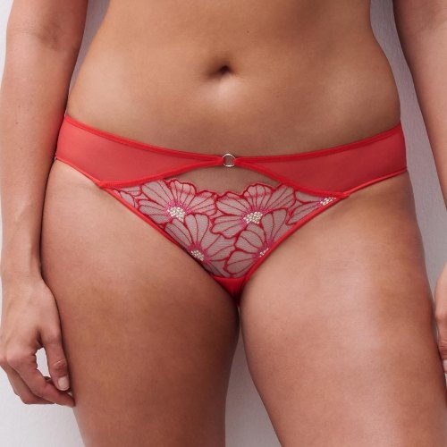 Chantelle Lush red brief