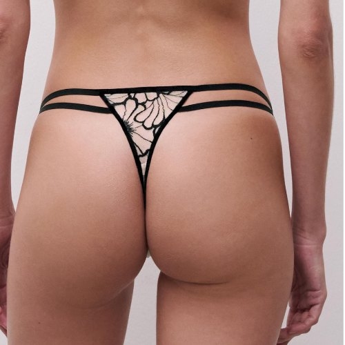 Chantelle Lush black/pink thong