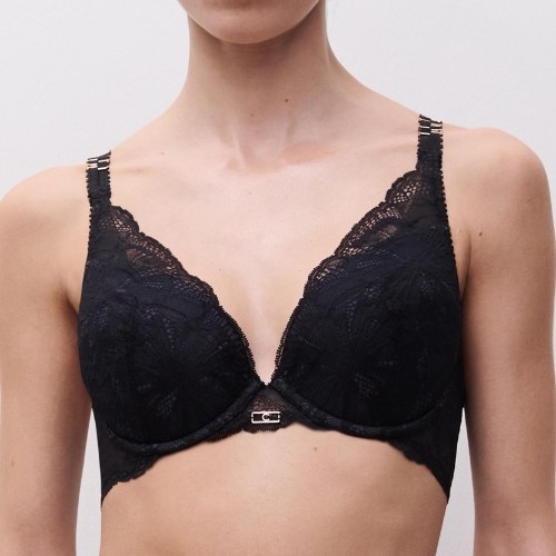 Chantelle Muse black push up bra
