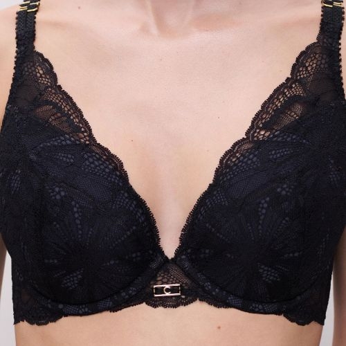 Chantelle Muse black push up bra