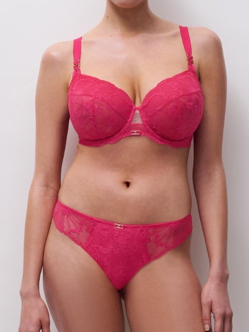 Chantelle Muse pink suspender