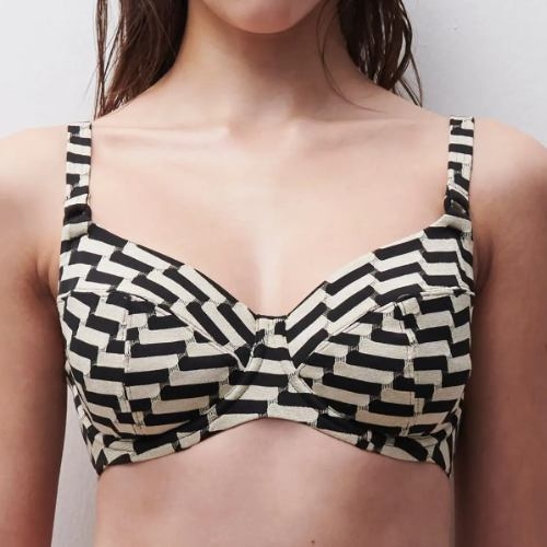 Femilet Badmode Santosa black/gold soft-cup bikini bra