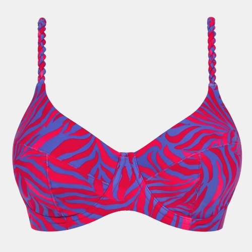 Femilet Badmode Tidra blue/red soft-cup bikini bra