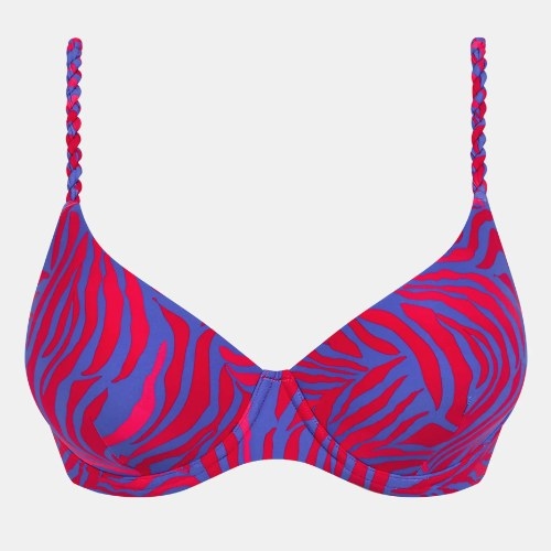 Femilet Badmode Tidra blue/red padded bikini bra