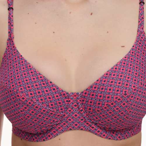 Femilet Badmode Tidra pink/print soft-cup bikini bra