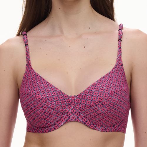 Femilet Badmode Tidra pink/print soft-cup bikini bra