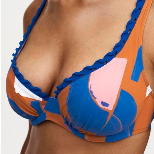 Chantelle Badmode Tribe blue/print soft-cup bikini bra