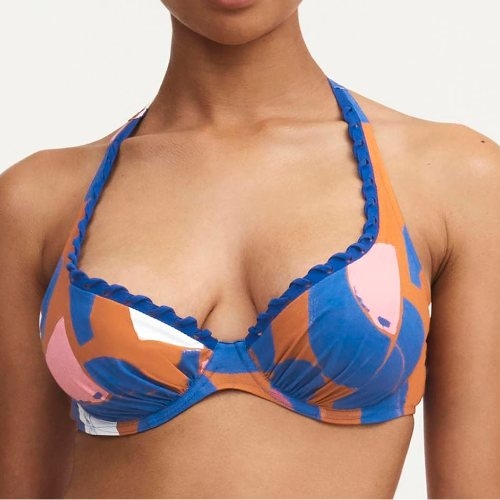 Chantelle Badmode Tribe blue/print soft-cup bikini bra