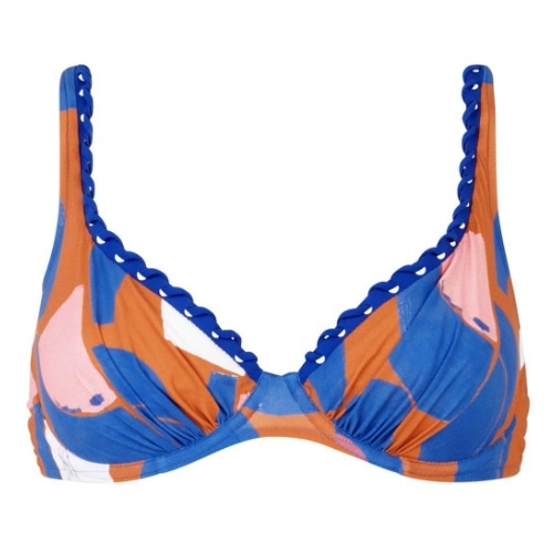 Chantelle Badmode Tribe blue/print soft-cup bikini bra