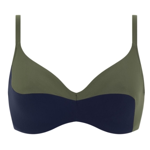 Chantelle Badmode Aura blue/green soft-cup bikini bra