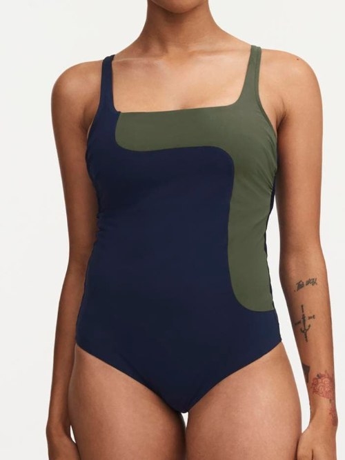 Chantelle Badmode Aura blue/green padded bra