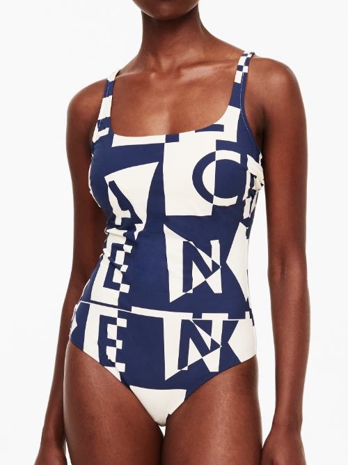Chantelle Badmode Identity white/navy bathingsuit