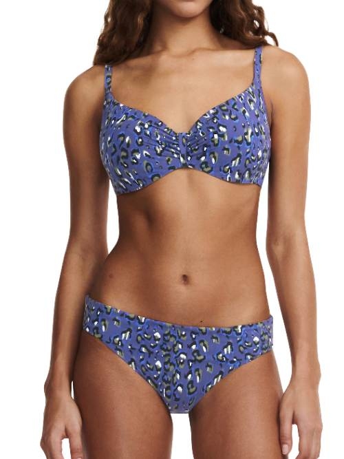 Chantelle Badmode EOS blue soft-cup bikini bra