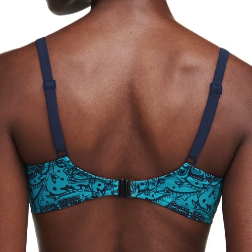 Chantelle Badmode Flowers blue soft-cup bikini bra
