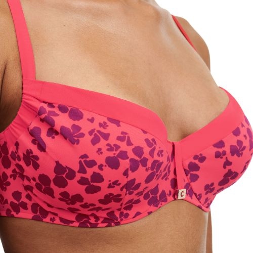 Chantelle Badmode Flowers pink soft-cup bikini bra