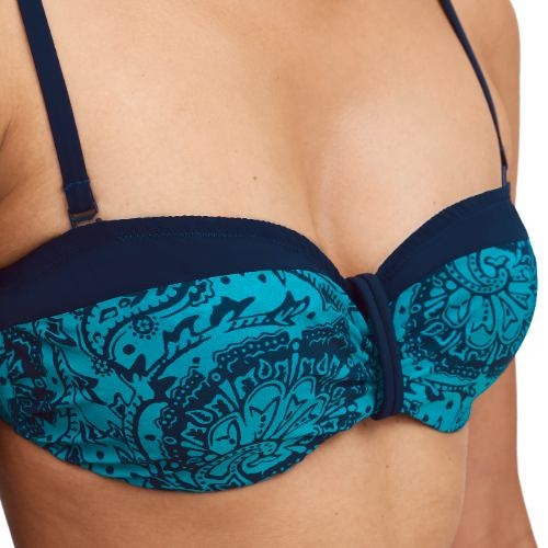 Chantelle Badmode Flowers blue soft-cup bikini bra
