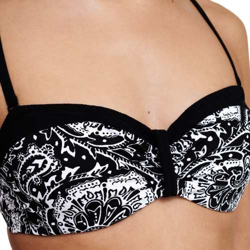 Chantelle Badmode Flowers black/white soft-cup bikini bra