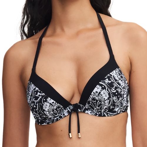 Chantelle Badmode Flowers black/white push up bikini bra