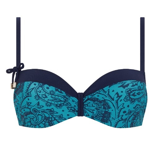 Chantelle Badmode Flowers blue padded bikini bra