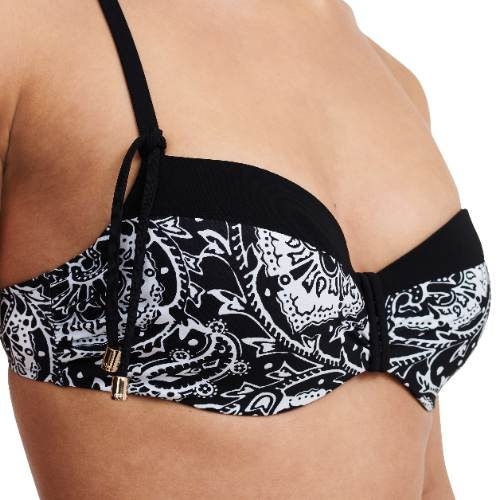 Chantelle Badmode Flowers black/white padded bikini bra
