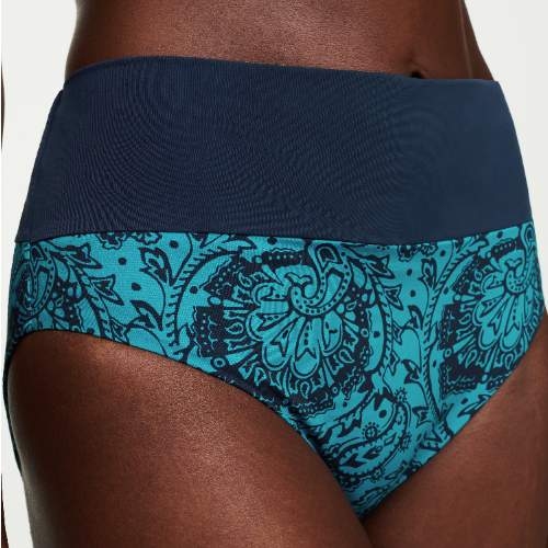 Chantelle Badmode Flowers blue bikini brief
