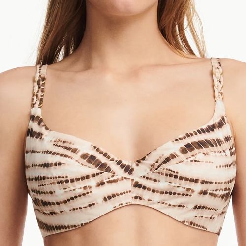 Chantelle Swimwear Emblem brown padded bikini bra