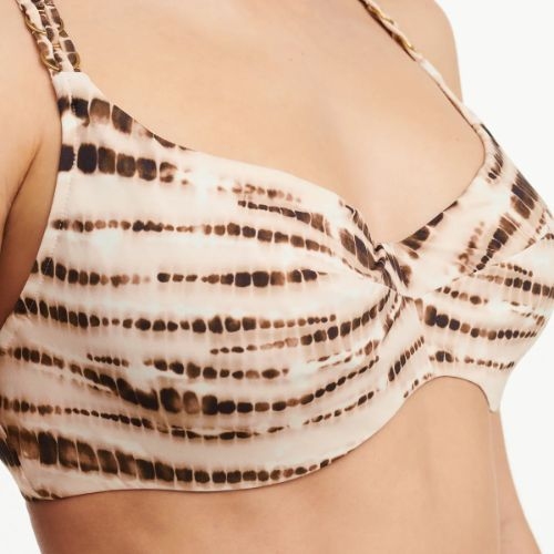 Chantelle Swimwear Emblem brown padded bikini bra