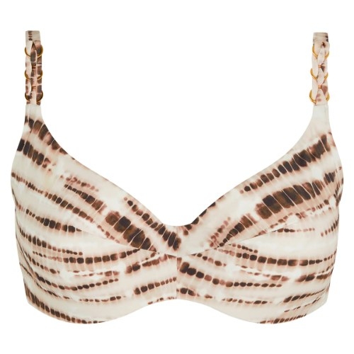 Chantelle Swimwear Emblem brown padded bikini bra