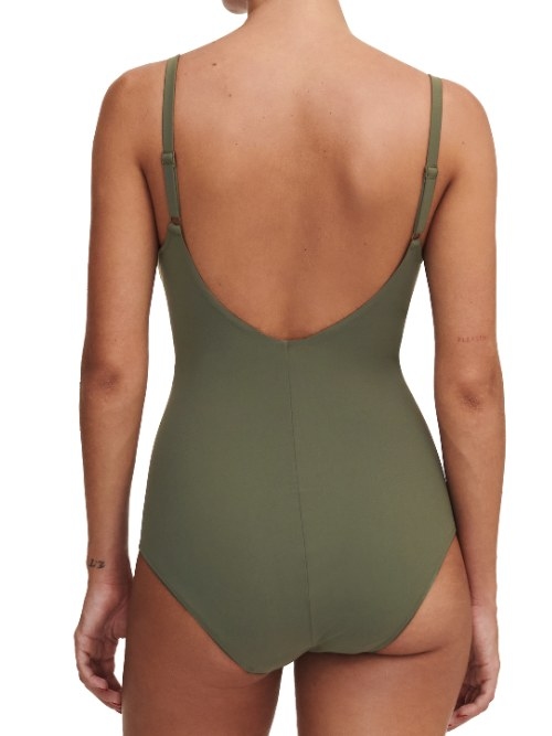 Chantelle Badmode Emblem khaki bathingsuit