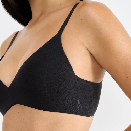 Sloggi Zero Feel black push up bra