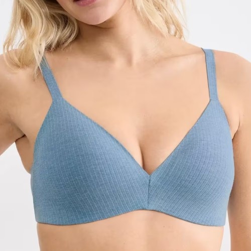 Sloggi Zero Feel blue wireless bra