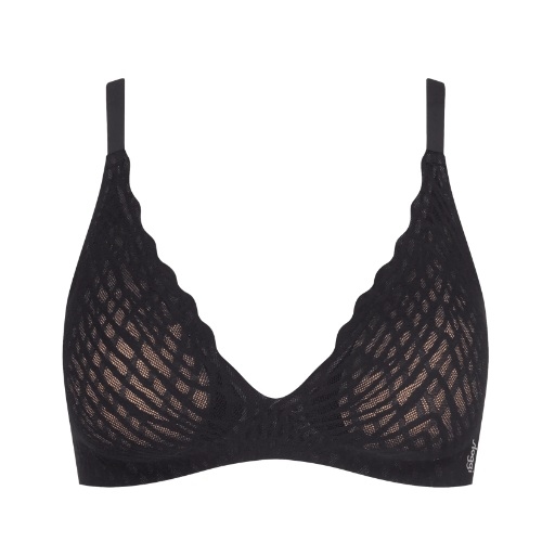 Sloggi Zero Feel Bliss black wireless bra
