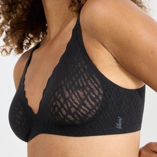 Sloggi Zero Feel Bliss black wireless bra