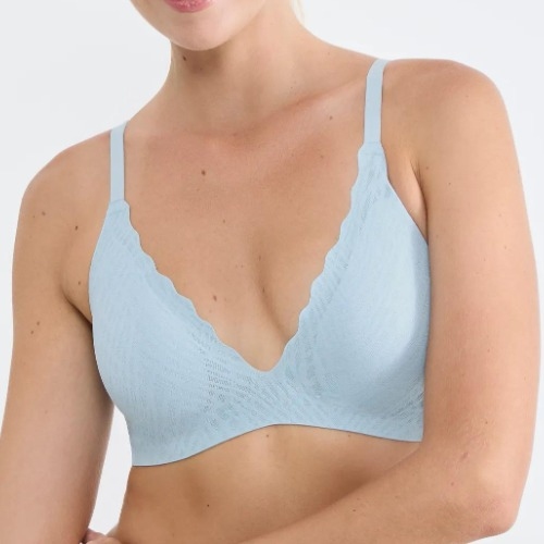 Sloggi Zero Feel blue wireless bra