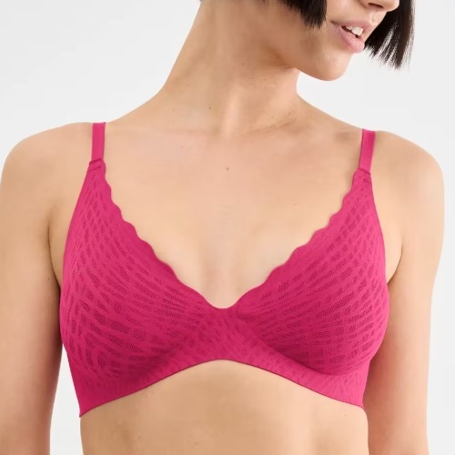 Sloggi Zero Feel Bliss red wireless bra