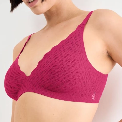 Sloggi Zero Feel Bliss red wireless bra