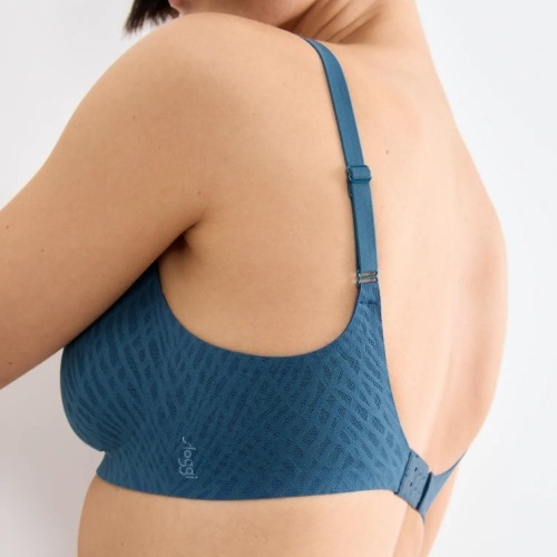 Sloggi Zero Feel Bliss blue wireless bra