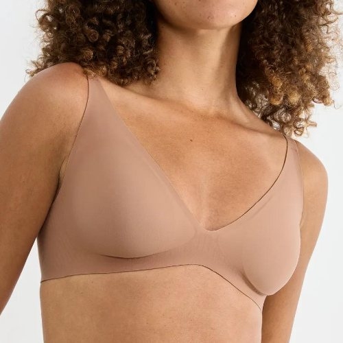 Sloggi Zero Feel brown wireless bra
