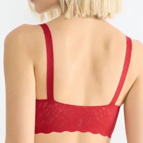 Sloggi Zero Feel red wireless bra
