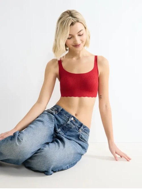 Sloggi Zero Feel red wireless bra
