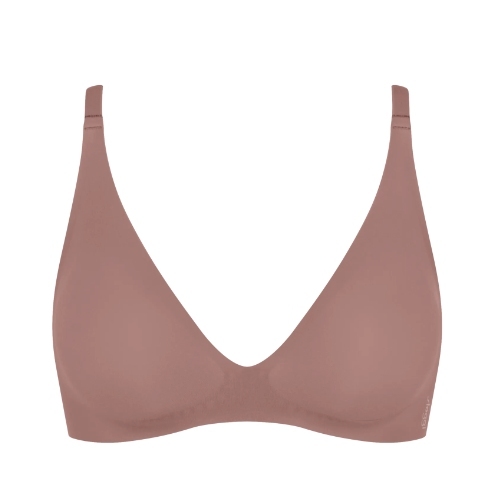 Sloggi Zero Feel brown wireless bra