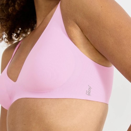 Sloggi Zero Feel pink wireless bra